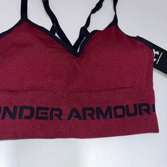 UNDER ARMOUR‎ WOMEN'S SEAMLESS LOW LONG BRA Size XS - Picture 2 of 5